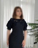 پیراهن مجلسی یقه دانتل ماریا