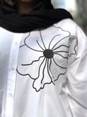 شومیز سفید گلدوزی