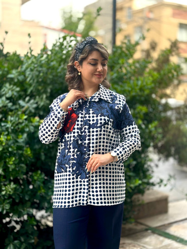 شومیز مجلسی شنل توپی