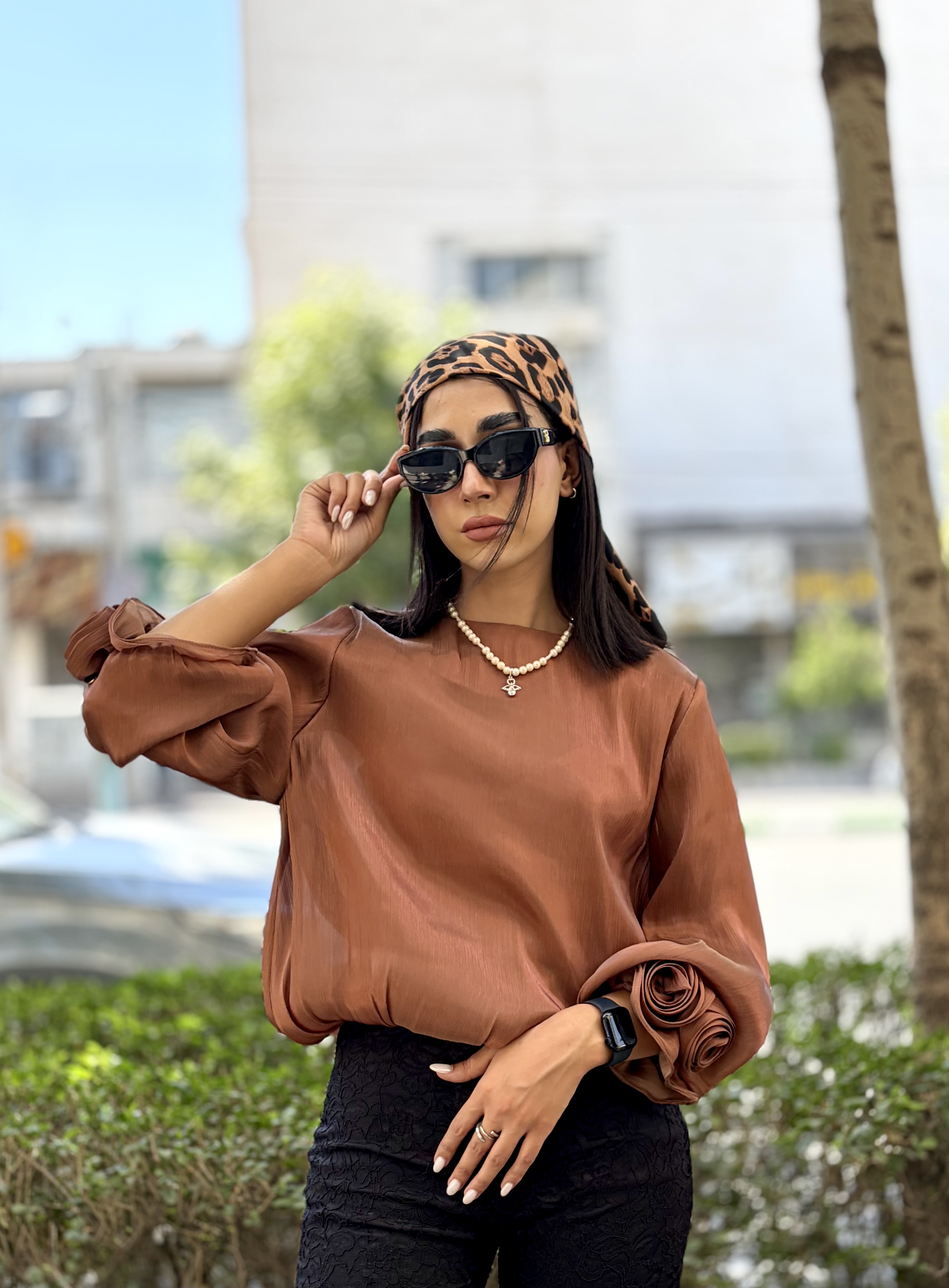 شومیز کریستالی شیشه ای