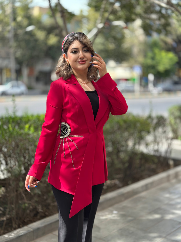 شومیز کتی مجلسی سنگدوزی
