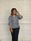 شومیز طرحدار ساتن مجلسی