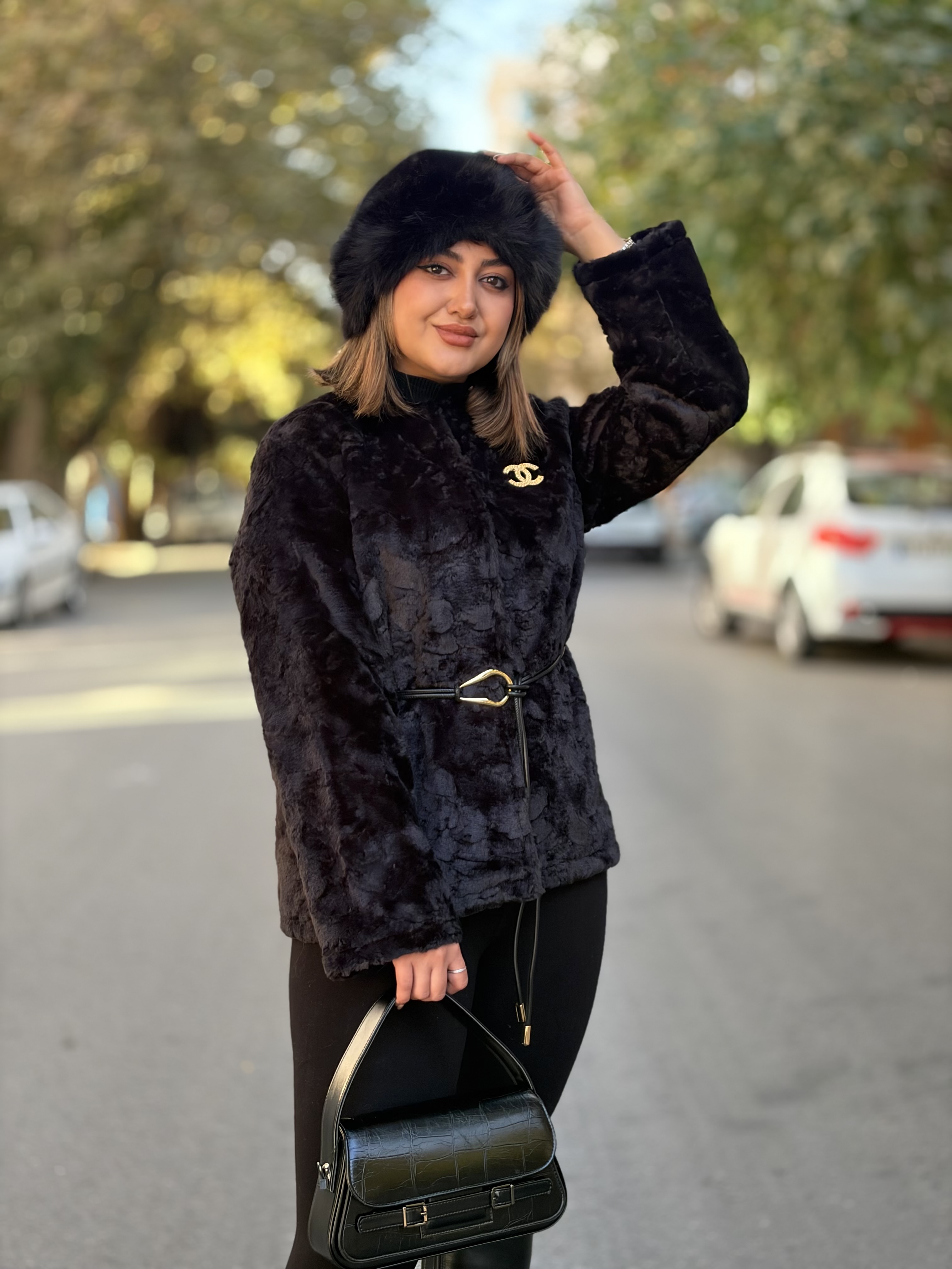 کت خز استردار کوتاه