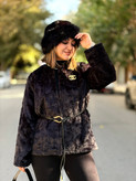 کت خز استردار کوتاه
